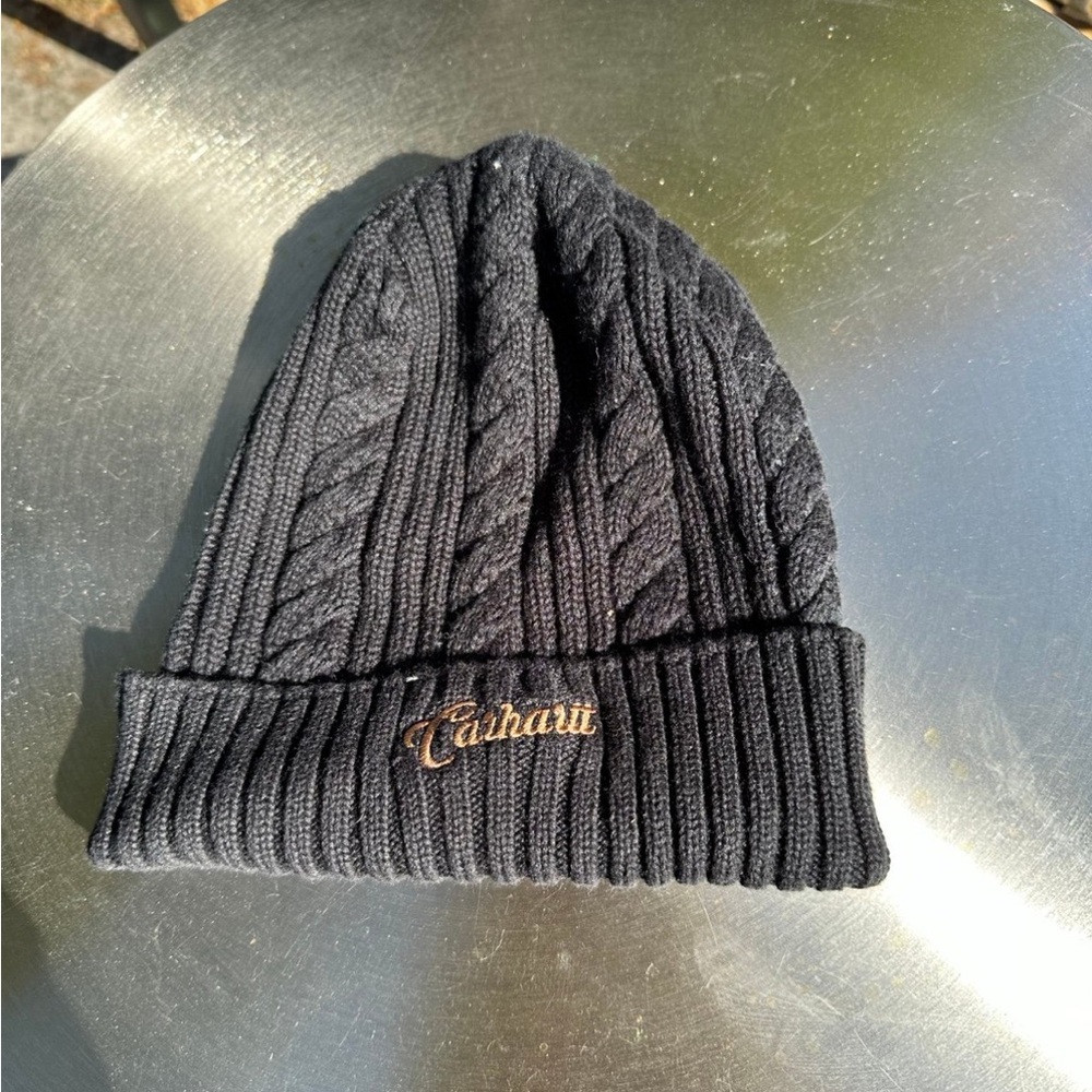 Carhartt Cable Knit Black Beanie